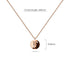 Solid 925 Sterling Silver Initial Alphabet Personalised Disc Necklace